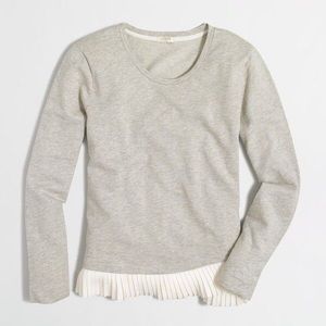J. Crew Ruffle Sweatshirt